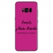 TPU0GALS8PLUSCHIANTEFUSHIA - Coque souple pour Samsung Galaxy S8 Plus avec impression Motifs Avant, j'étais chiante fushia