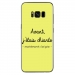 TPU0GALS8PLUSCHIANTEJAUNE - Coque souple pour Samsung Galaxy S8 Plus avec impression Motifs Avant, j'étais chiante jaune