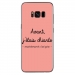 TPU0GALS8PLUSCHIANTEROSE - Coque souple pour Samsung Galaxy S8 Plus avec impression Motifs Avant, j'étais chiante rose