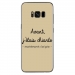 TPU0GALS8PLUSCHIANTETAUPE - Coque souple pour Samsung Galaxy S8 Plus avec impression Motifs Avant, j'étais chiante taupe
