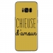 TPU0GALS8PLUSCHIEUSEOR - Coque souple pour Samsung Galaxy S8 Plus avec impression Motifs Chieuse d'Amour or