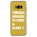 TPU0GALS8PLUSFUMEUSEOR - Coque souple pour Samsung Galaxy S8 Plus avec impression Motifs fumeuse et alors or