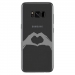 TPU0GALS8PLUSMAINCOEUR - Coque souple pour Samsung Galaxy S8 Plus avec impression Motifs mains en forme de coeur