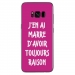 TPU0GALS8PLUSRAISONFUSHIA - Coque souple pour Samsung Galaxy S8 Plus avec impression Motifs marre d'avoir raison fushia