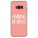 TPU0GALS8PLUSVENDREVEROSE - Coque souple pour Samsung Galaxy S8 Plus avec impression Motifs vendeur de rêves rose