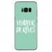 TPU0GALS8PLUSVENDREVETURQUOIS - Coque souple pour Samsung Galaxy S8 Plus avec impression Motifs vendeur de rêves turquoise