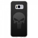 TPU0GALS8SKULLCARBONE - Coque souple pour Samsung Galaxy S8 avec impression Motifs tête de mort sur fond carbone