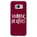TPU0GALS8VENDREVEBORDEAU - Coque souple pour Samsung Galaxy S8 avec impression Motifs vendeur de rêves bordeau