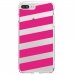 TPU0IP7PLUSBANDESFUSHIAS - Coque souple pour Apple iPhone 7 Plus avec impression Motifs bandes fushias
