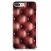 TPU0IP7PLUSCAPITON - Coque souple pour Apple iPhone 7 Plus avec impression Motifs effet capitonné bordeau