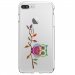 TPU0IP7PLUSCHOUETTEBRANCHE - Coque souple pour Apple iPhone 7 Plus avec impression Motifs chouette sur une branche