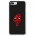 TPU0IP7PLUSDARKROUGE - Coque souple pour Apple iPhone 7 Plus avec impression Motifs Dark rouge