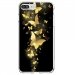 TPU0IP7PLUSPAPILLONSDORES - Coque souple pour Apple iPhone 7 Plus avec impression Motifs papillons dorés