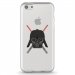 TPU0IPHONE5CDARKVA - Coque souple pour Apple iPhone 5C avec impression Motifs Dark et sabres lasers