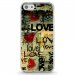 TPU0IPHONE5CLOVEVINTAGE - Coque souple pour Apple iPhone 5C avec impression Motifs Love Vintage