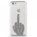 TPU0IPHONE5CMAINDOIGT - Coque souple pour Apple iPhone 5C avec impression Motifs doigt d'honneur