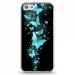 TPU0IPHONE5CPAPILLONSBLEUS - Coque souple pour Apple iPhone 5C avec impression Motifs papillons bleus