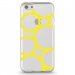 TPU0IPHONE5CRONDSJAUNES - Coque souple pour Apple iPhone 5C avec impression Motifs ronds jaunes