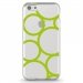 TPU0IPHONE5CRONDSVERTS - Coque souple pour Apple iPhone 5C avec impression Motifs ronds verts