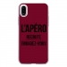 TPU0IPHONEXAPEROBORDEAU - Coque souple pour Apple iPhone X avec impression Motifs l'apéro recrute bordeau