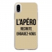 TPU0IPHONEXAPEROTAUPE - Coque souple pour Apple iPhone X avec impression Motifs l'apéro recrute taupe