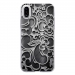TPU0IPHONEXARABESQUENOIR - Coque souple pour Apple iPhone X avec impression Motifs arabesque noir