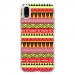 TPU0IPHONEXAZTEQUEJAUROU - Coque souple pour Apple iPhone X avec impression Motifs aztèque jaune et rouge