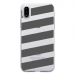 TPU0IPHONEXBANDESGRISES - Coque souple pour Apple iPhone X avec impression Motifs bandes grises