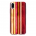 TPU0IPHONEXBANDESVINT2 - Coque souple pour Apple iPhone X avec impression Motifs bandes effets vintages 2