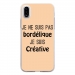 TPU0IPHONEXBORDELIQUEBEIGE - Coque souple pour Apple iPhone X avec impression Motifs Je ne suis pas bordélique beige