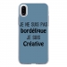 TPU0IPHONEXBORDELIQUEBLEU - Coque souple pour Apple iPhone X avec impression Motifs Je ne suis pas bordélique bleu