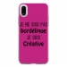 TPU0IPHONEXBORDELIQUEFUSHIA - Coque souple pour Apple iPhone X avec impression Motifs Je ne suis pas bordélique fushia