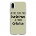 TPU0IPHONEXBORDELIQUEVERT - Coque souple pour Apple iPhone X avec impression Motifs Je ne suis pas bordélique vert