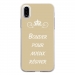 TPU0IPHONEXBOUDERTAUPE - Coque souple pour Apple iPhone X avec impression Motifs Bouder pour mieux Régner taupe