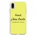 TPU0IPHONEXCHIANTEJAUNE - Coque souple pour Apple iPhone X avec impression Motifs Avant, j'étais chiante jaune