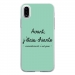 TPU0IPHONEXCHIANTETURQUOISE - Coque souple pour Apple iPhone X avec impression Motifs Avant, j'étais chiante turquoise