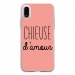 TPU0IPHONEXCHIEUSEROSE - Coque souple pour Apple iPhone X avec impression Motifs Chieuse d'Amour rose