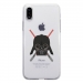 TPU0IPHONEXDARKVA - Coque souple pour Apple iPhone X avec impression Motifs Dark et sabres lasers