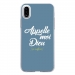 TPU0IPHONEXDIEUBLEU - Coque souple pour Apple iPhone X avec impression Motifs Appelle moi Dieu bleu