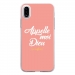TPU0IPHONEXDIEUROSE - Coque souple pour Apple iPhone X avec impression Motifs Appelle moi Dieu rose