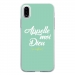 TPU0IPHONEXDIEUTURQUOISE - Coque souple pour Apple iPhone X avec impression Motifs Appelle moi Dieu turquoise