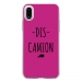 TPU0IPHONEXDISCAMIONFUSHIA - Coque souple pour Apple iPhone X avec impression Motifs Dis Camion fushia