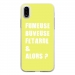 TPU0IPHONEXFUMEUSEJAUNE - Coque souple pour Apple iPhone X avec impression Motifs fumeuse et alors jaune