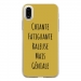 TPU0IPHONEXGENIALEOR - Coque souple pour Apple iPhone X avec impression Motifs Chiante mais Géniale or