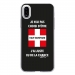 TPU0IPHONEXHAUTSAVOYARD - Coque souple pour Apple iPhone X avec impression Motifs je n'ai pas choisi d'être haut savoyard