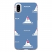 TPU0IPHONEXMARIN1 - Coque souple pour Apple iPhone X avec impression Motifs thème marin 1