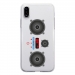 TPU0IPHONEXMP3 - Coque souple pour Apple iPhone X avec impression Motifs lecteur MP3