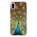 TPU0IPHONEXPAON - Coque souple pour Apple iPhone X avec impression Motifs paon qui fait la roue