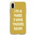 TPU0IPHONEXRAISONOR - Coque souple pour Apple iPhone X avec impression Motifs marre d'avoir raison or