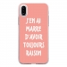 TPU0IPHONEXRAISONROSE - Coque souple pour Apple iPhone X avec impression Motifs marre d'avoir raison rose